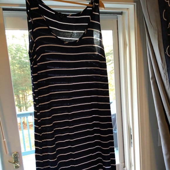 Snap Dresses & Skirts - XL BY SNAP NAVY AND WHITE MAXI DRESS